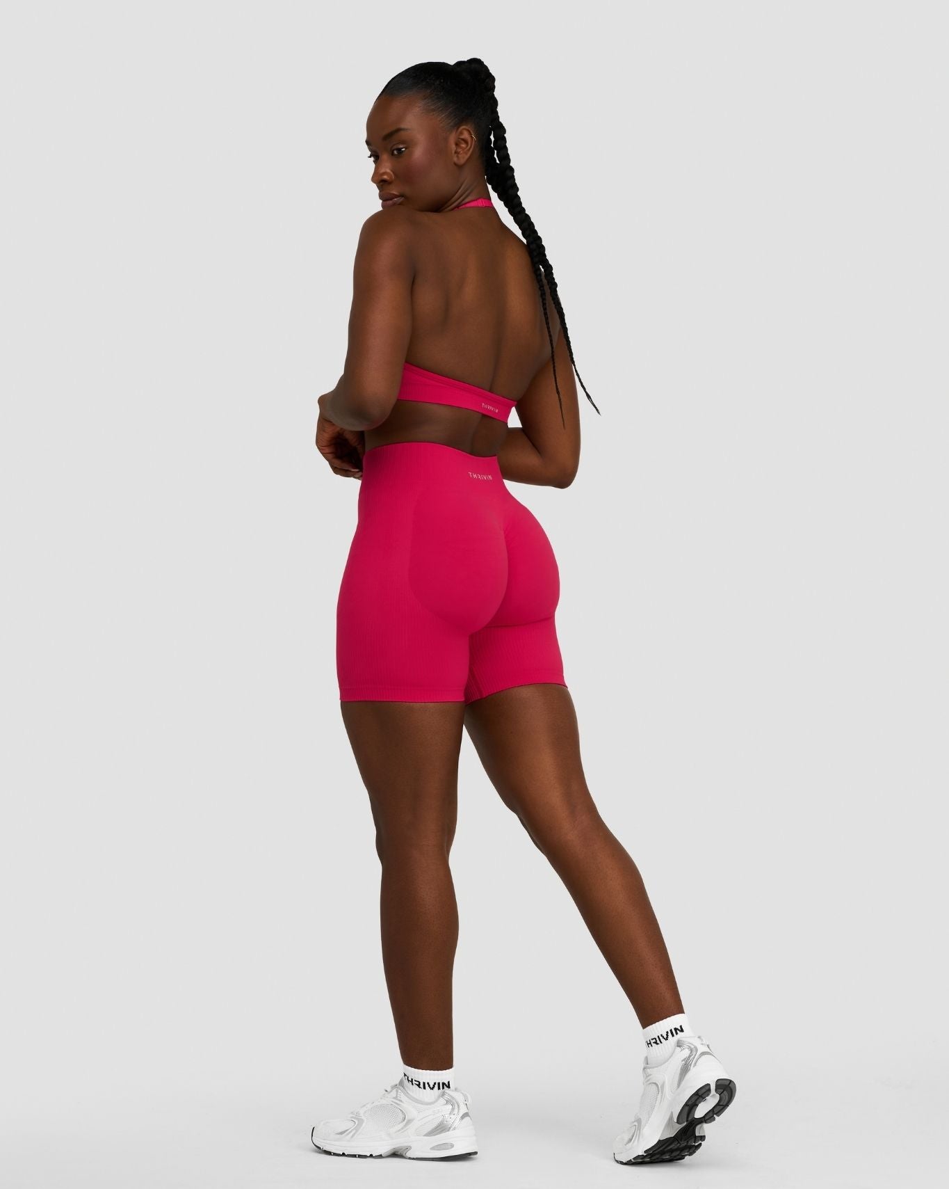 Elevate™ Sculpting Mid Waist Scrunch Shorts | Strawberry