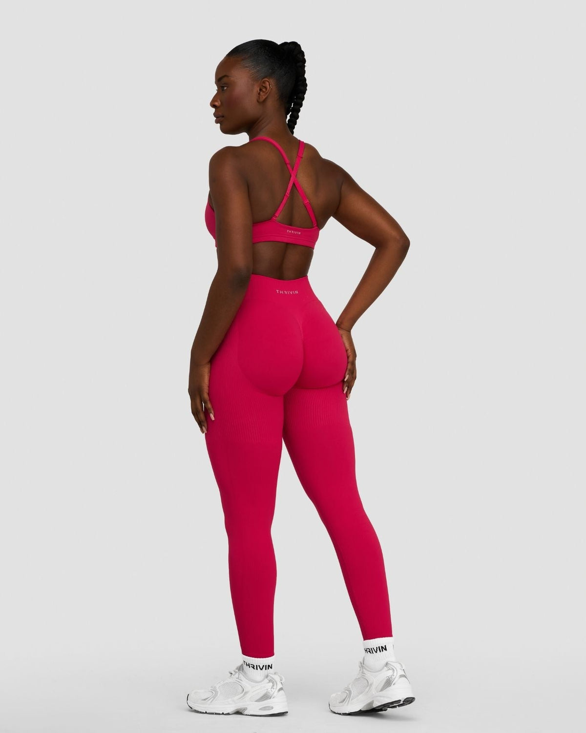 Elevate™ Sculpting Mid Waist Scrunch Leggings | Strawberry