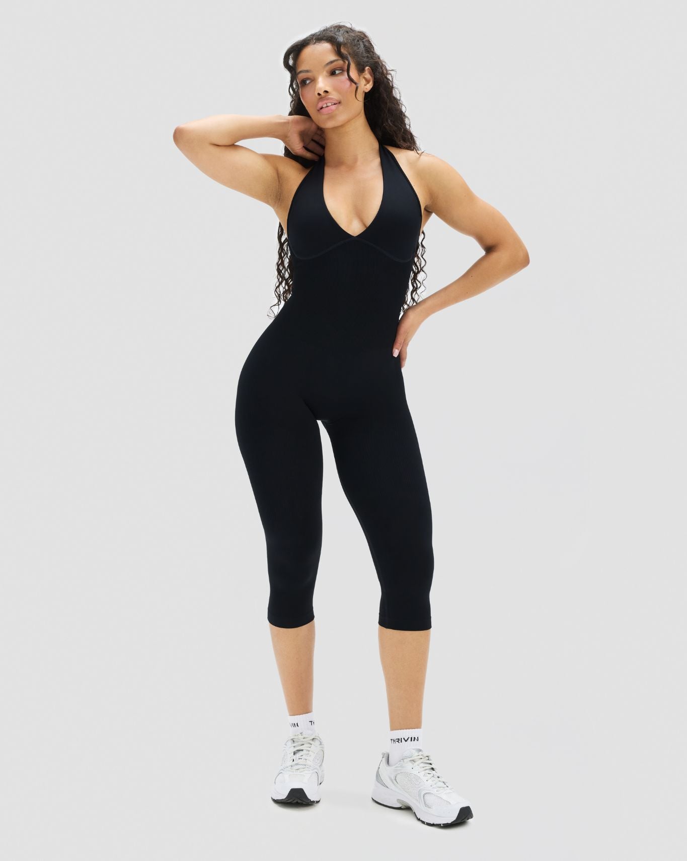 Elevate™ Sculpting All in One Capri Jumpsuit | Night Black