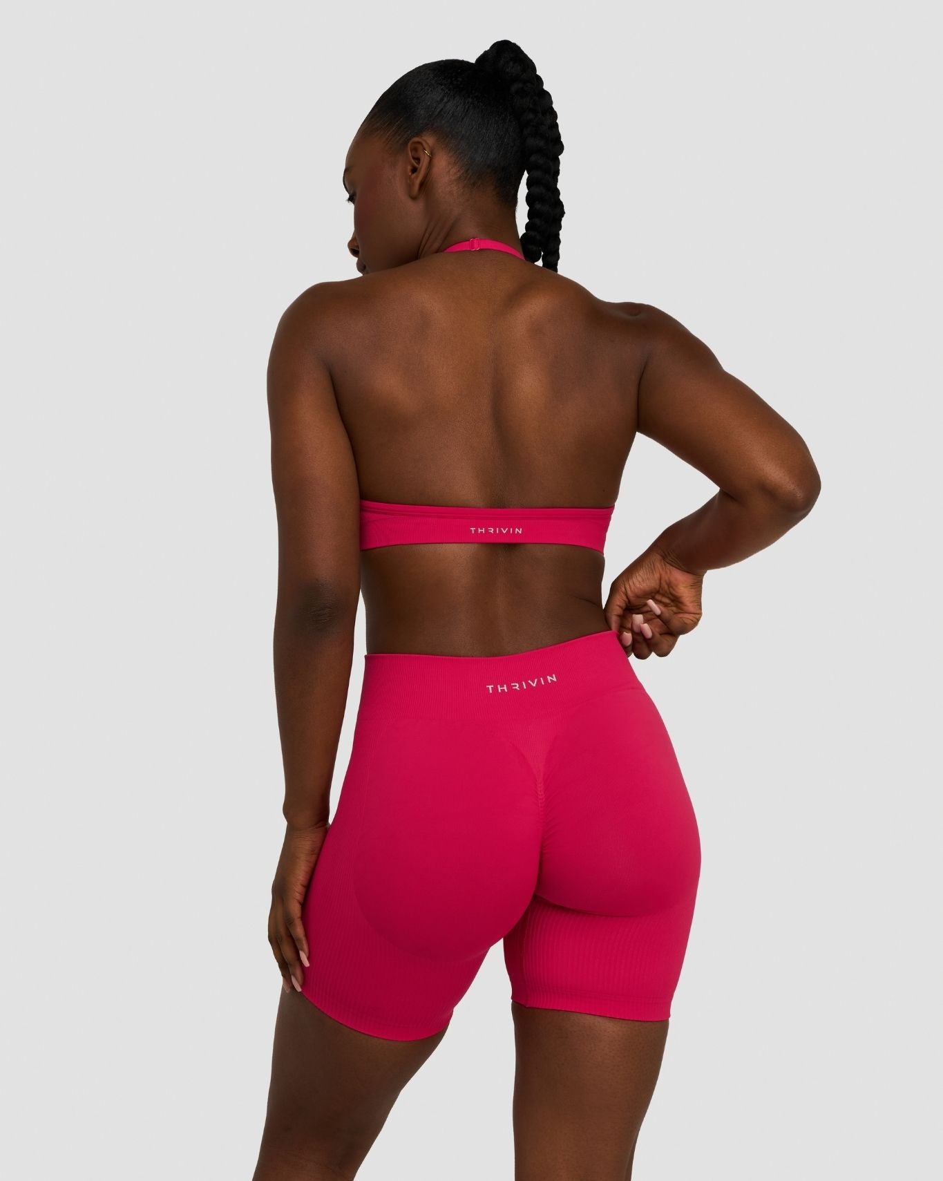 Elevate™ Sculpting Mid Waist Scrunch Shorts | Strawberry