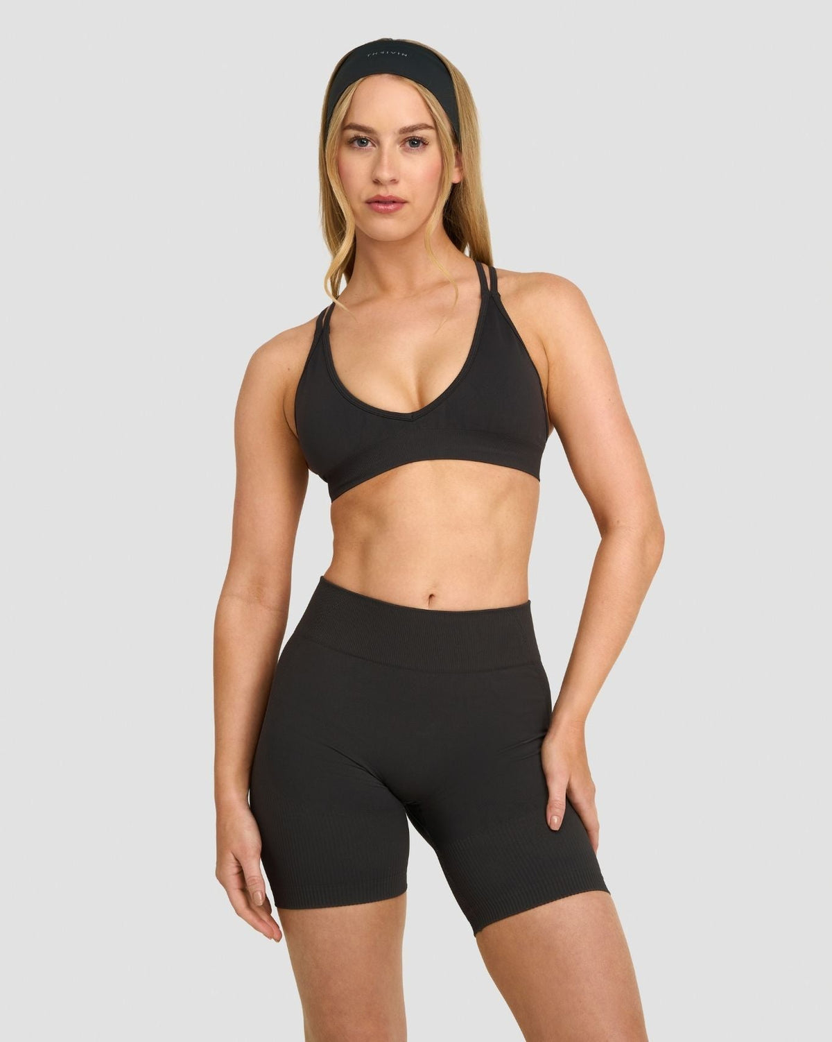 Elevate™ Sculpting Seamless High Apex Bra | Charcoal Grey