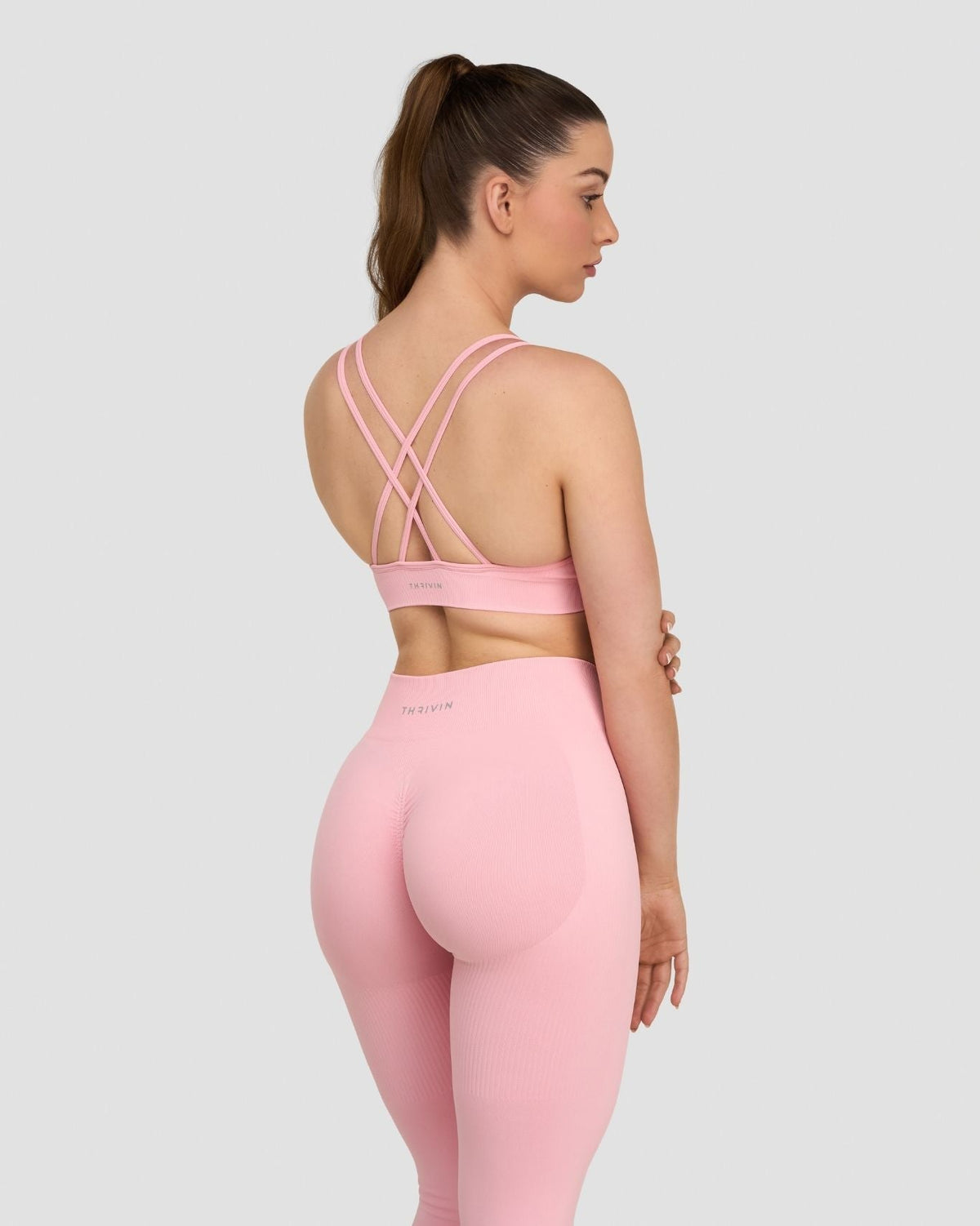 Elevate™ Sculpting Seamless High Apex Bra | Cotton Pink