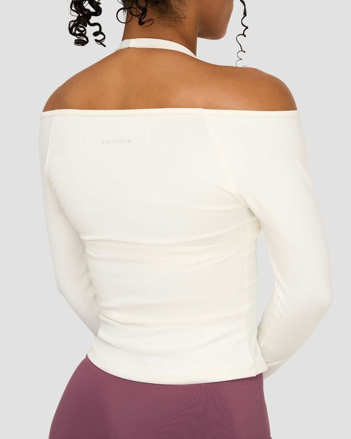 Elevate™ Sculpting Seamless V-Neck Top | Cream