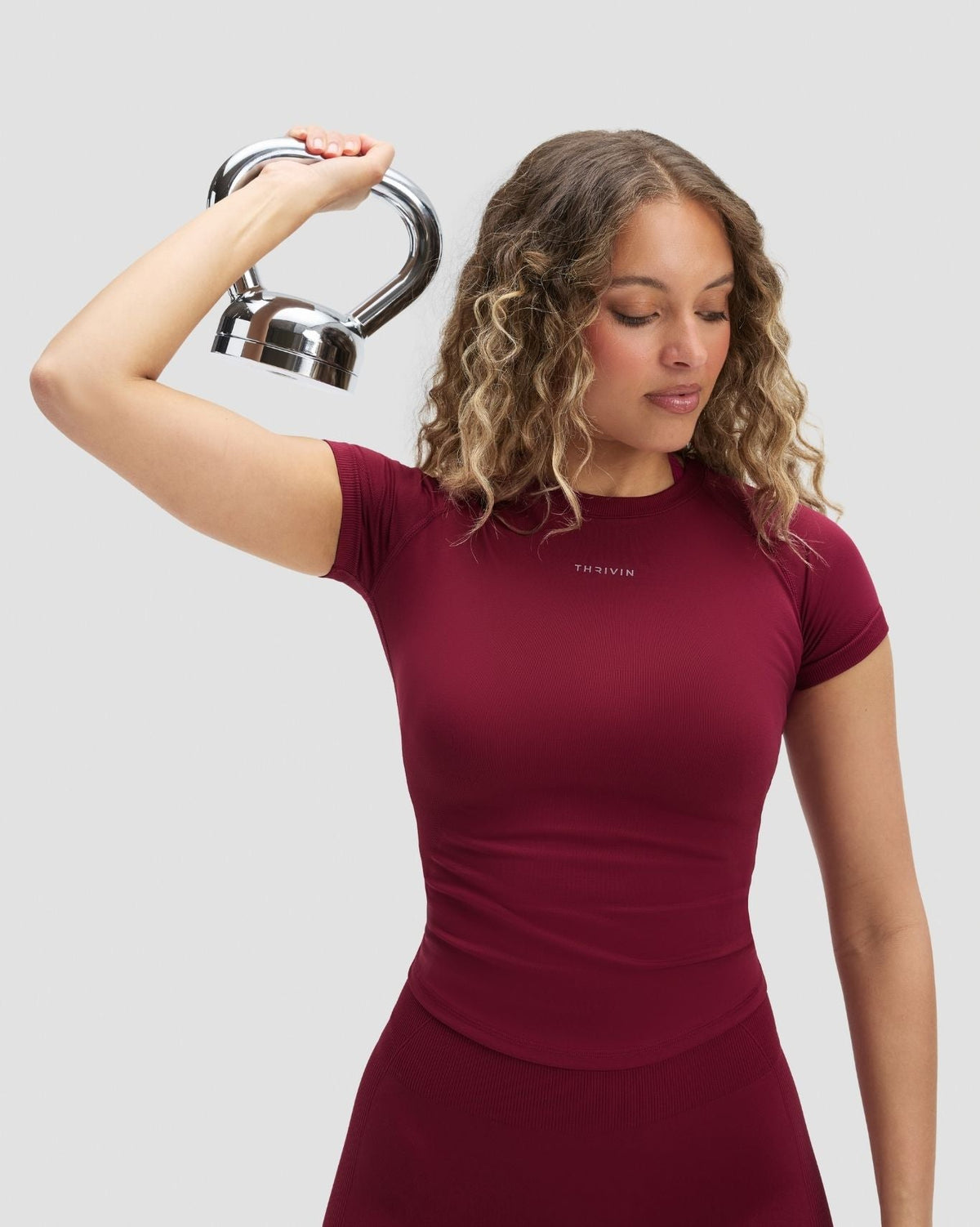 Elevate™ Compression T-Shirt | Cherry Berry