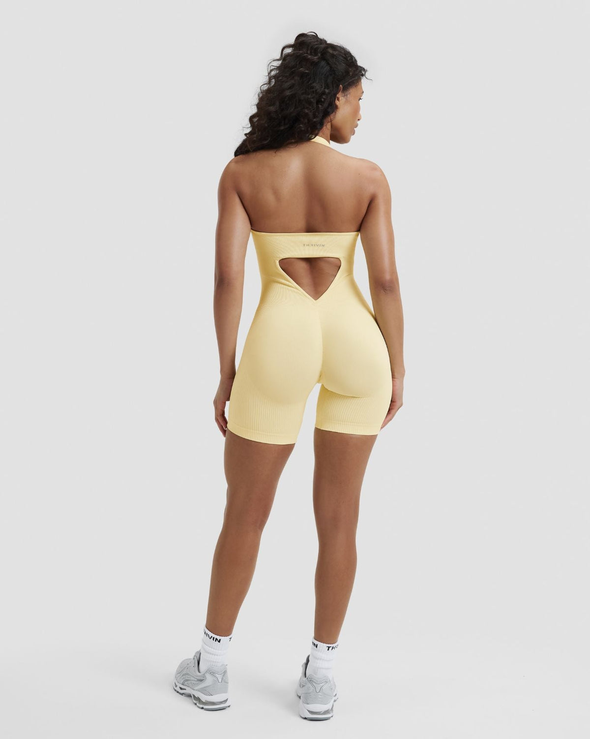 Elevate™ Sculpting Halterneck All In One | Golden Butter
