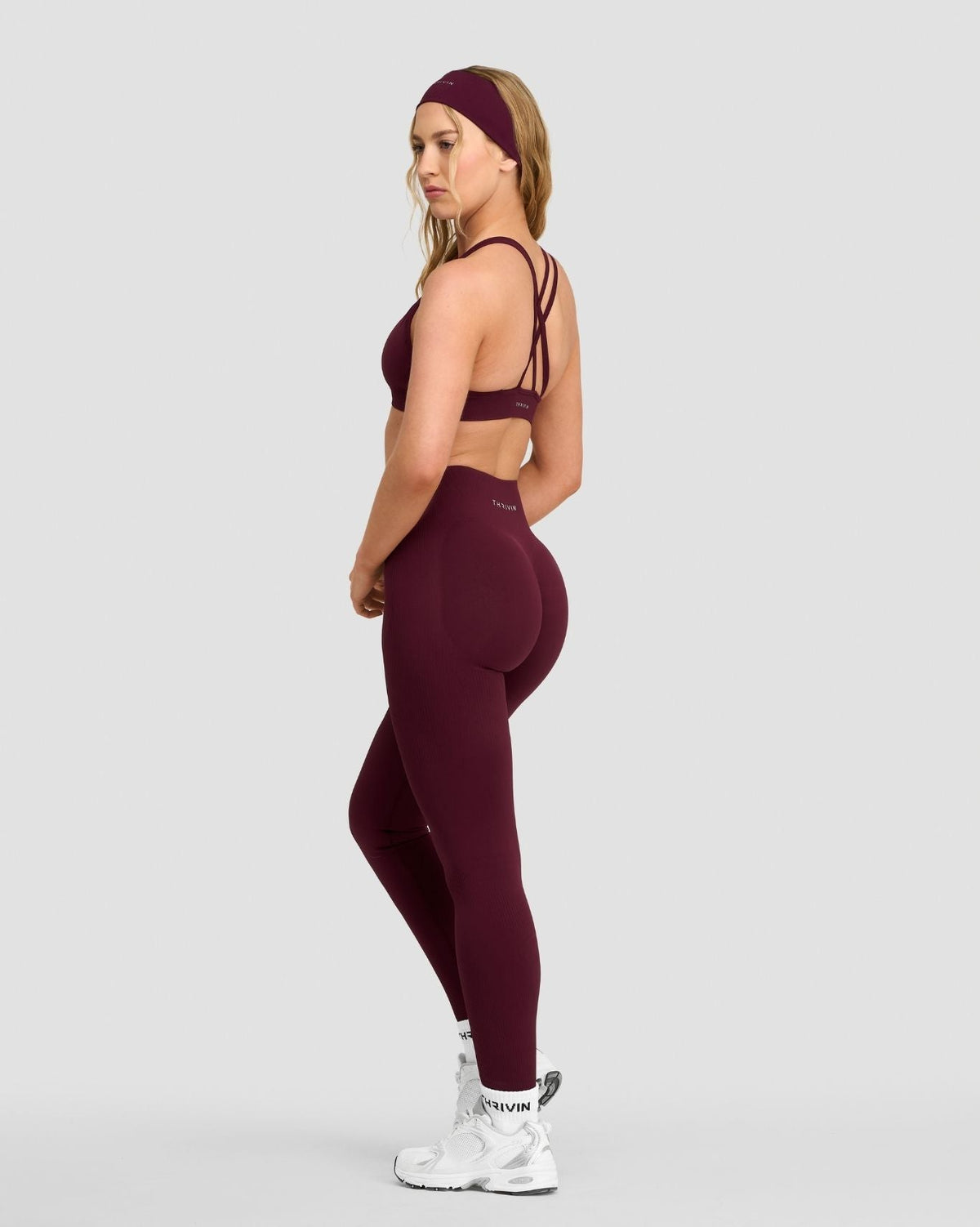 Elevate™ Sculpting High Waist Scrunch Leggings | Merlot