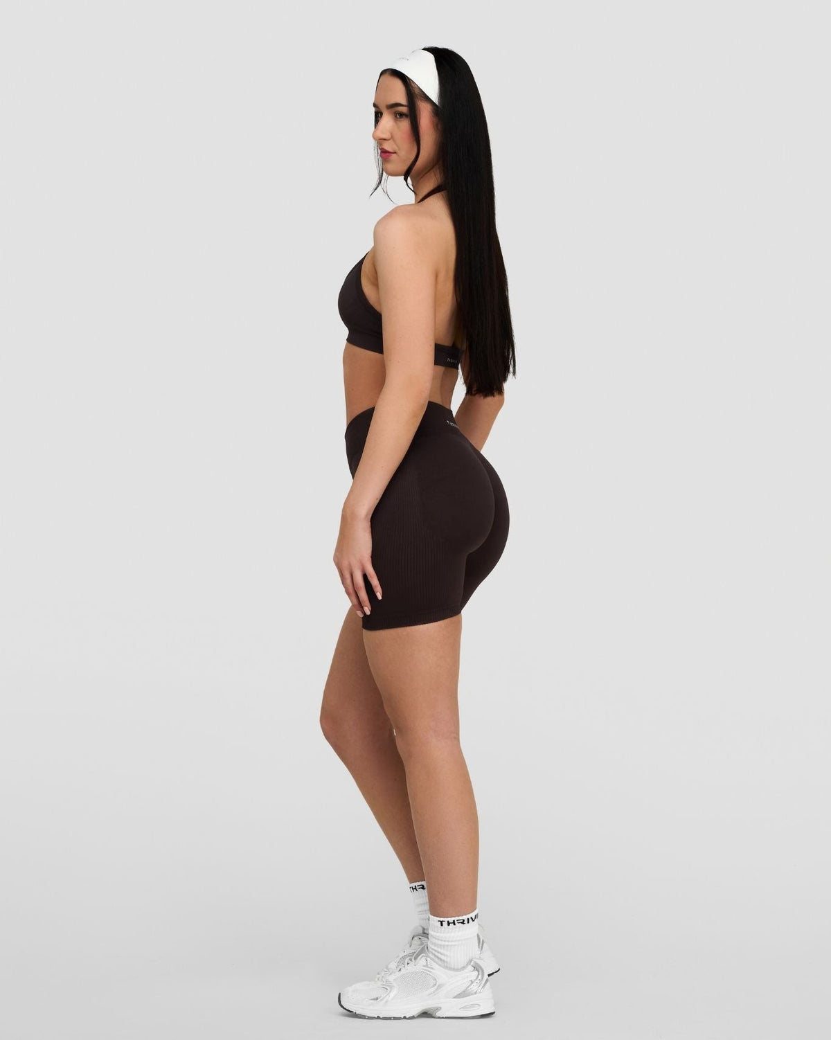 Elevate™ Sculpting Seamless Adjustable Halter Bra | Coffee