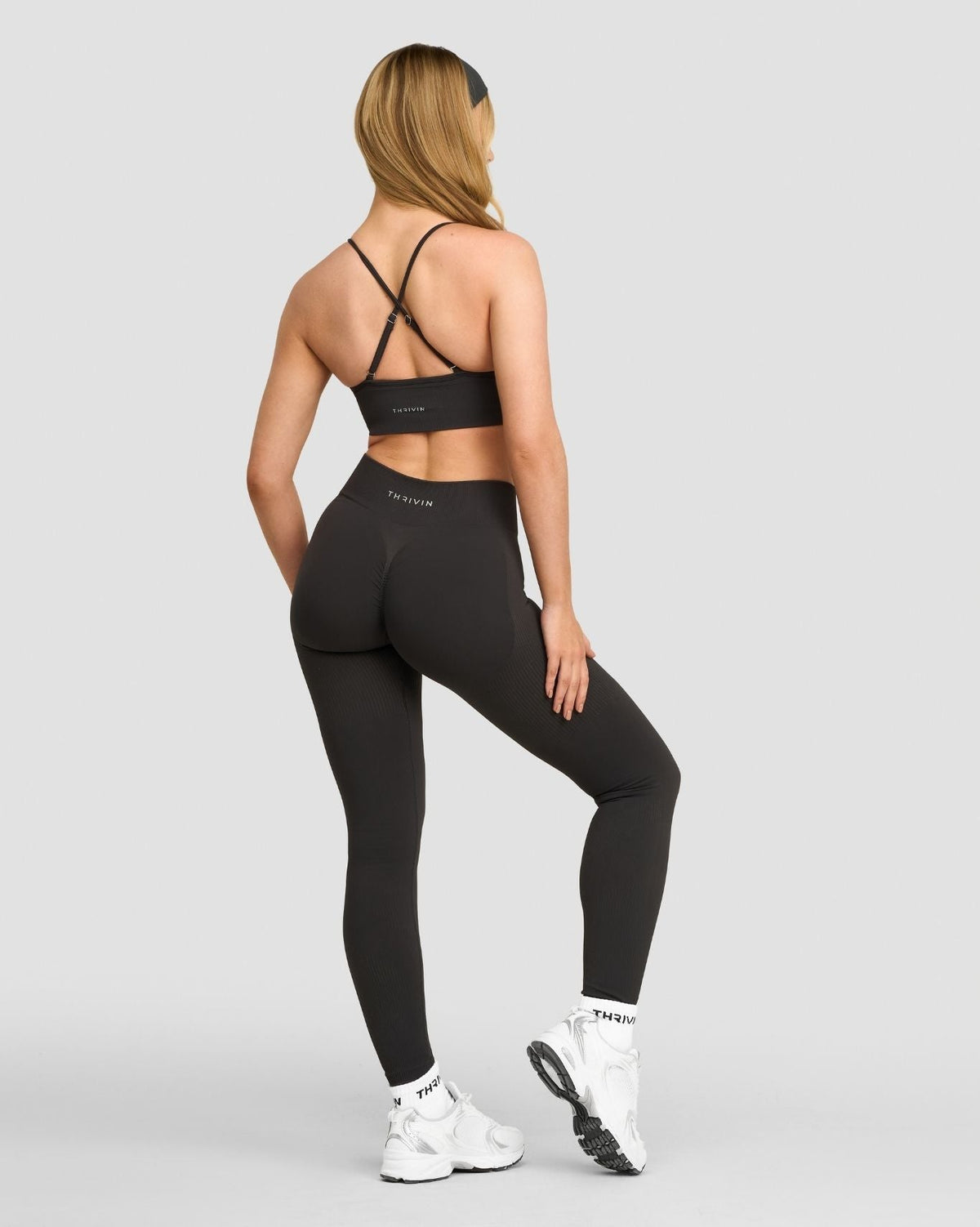 Elevate™ Sculpting Mid Waist Scrunch Leggings | Charcoal Grey