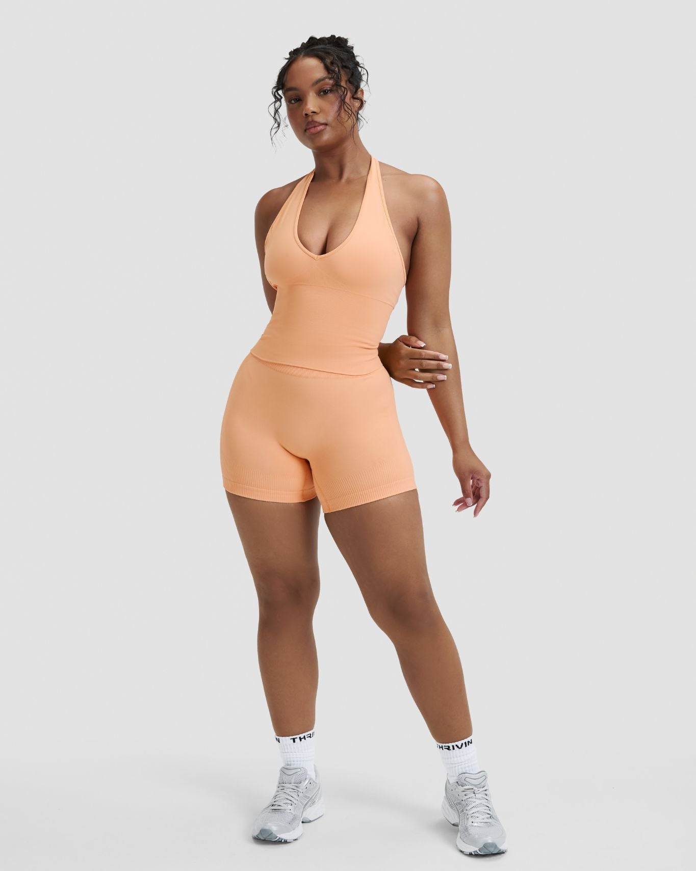 Elevate™ Sculpting Seamless Halterneck Top | Melon