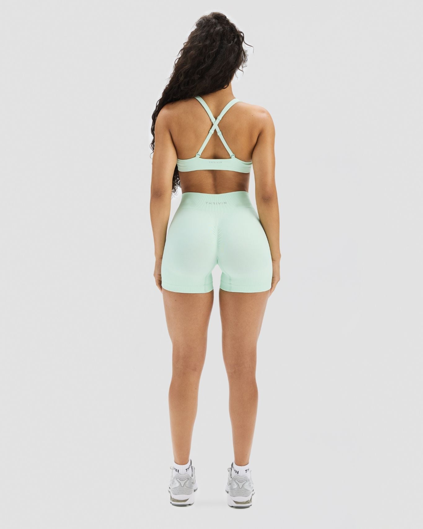 Elevate™ Sculpting Mid Waist Scrunch Shorter Shorts | Mint Julep