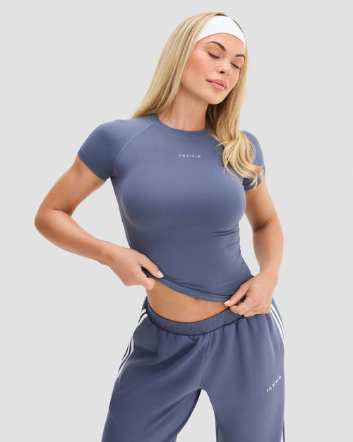 Elevate™ Compression T-Shirt | Steel Blue