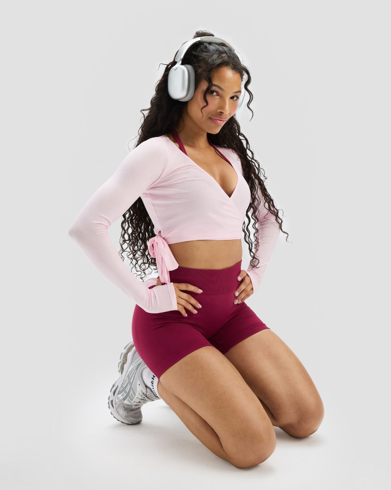 The Essential Collection Sheer Crop Wrap | Cherry Blossom