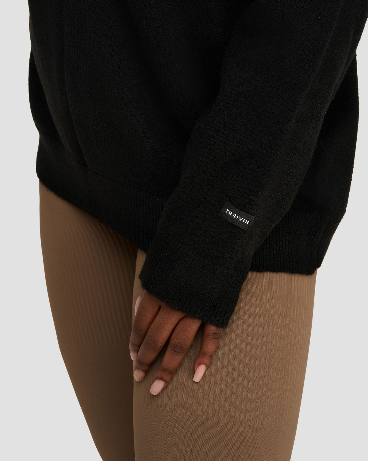 The Essential Collection Off The Shoulder Wool Blend Sweater | Night Black