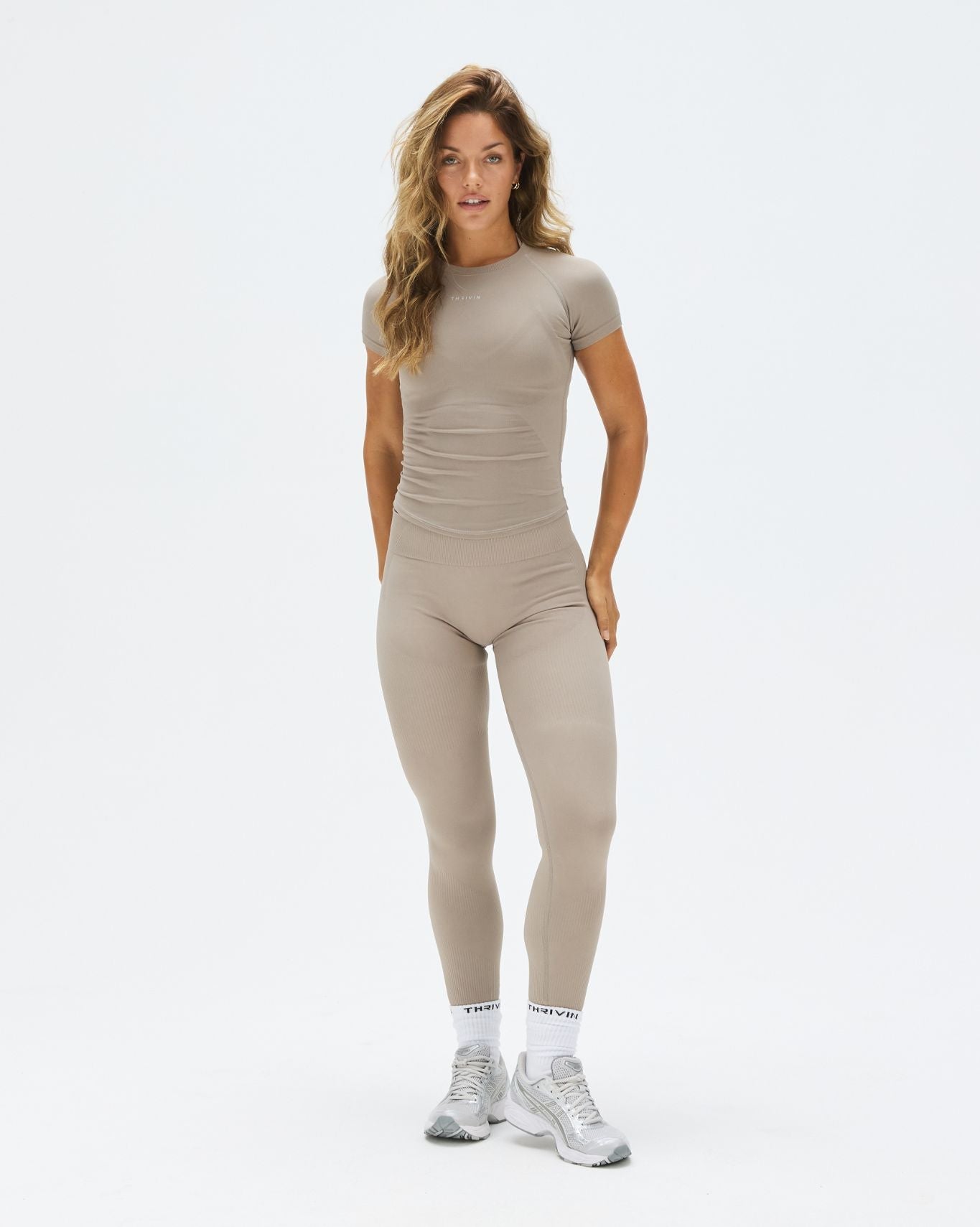 Elevate™ Compression T-Shirt | Latte