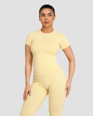 Elevate™ Compression T-Shirt | Golden Butter