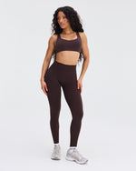 Elevate™ Sculpting Mid Waist Scrunch Leggings | Coffee