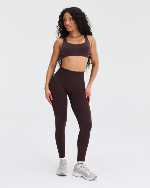 Elevate™ Sculpting Mid Waist Scrunch Leggings | Coffee