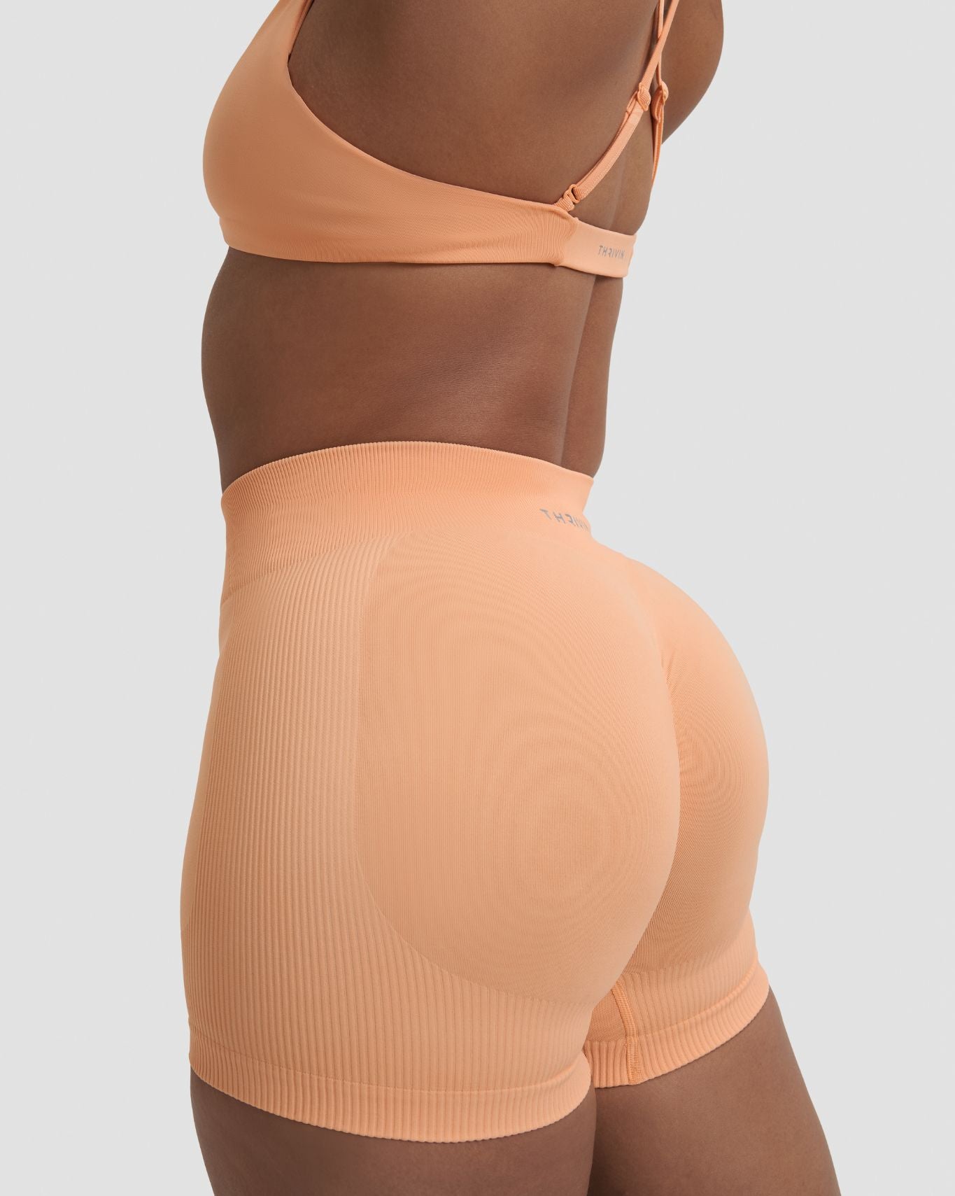 Elevate™ Sculpting Mid Waist Scrunch Shorter Shorts | Melon