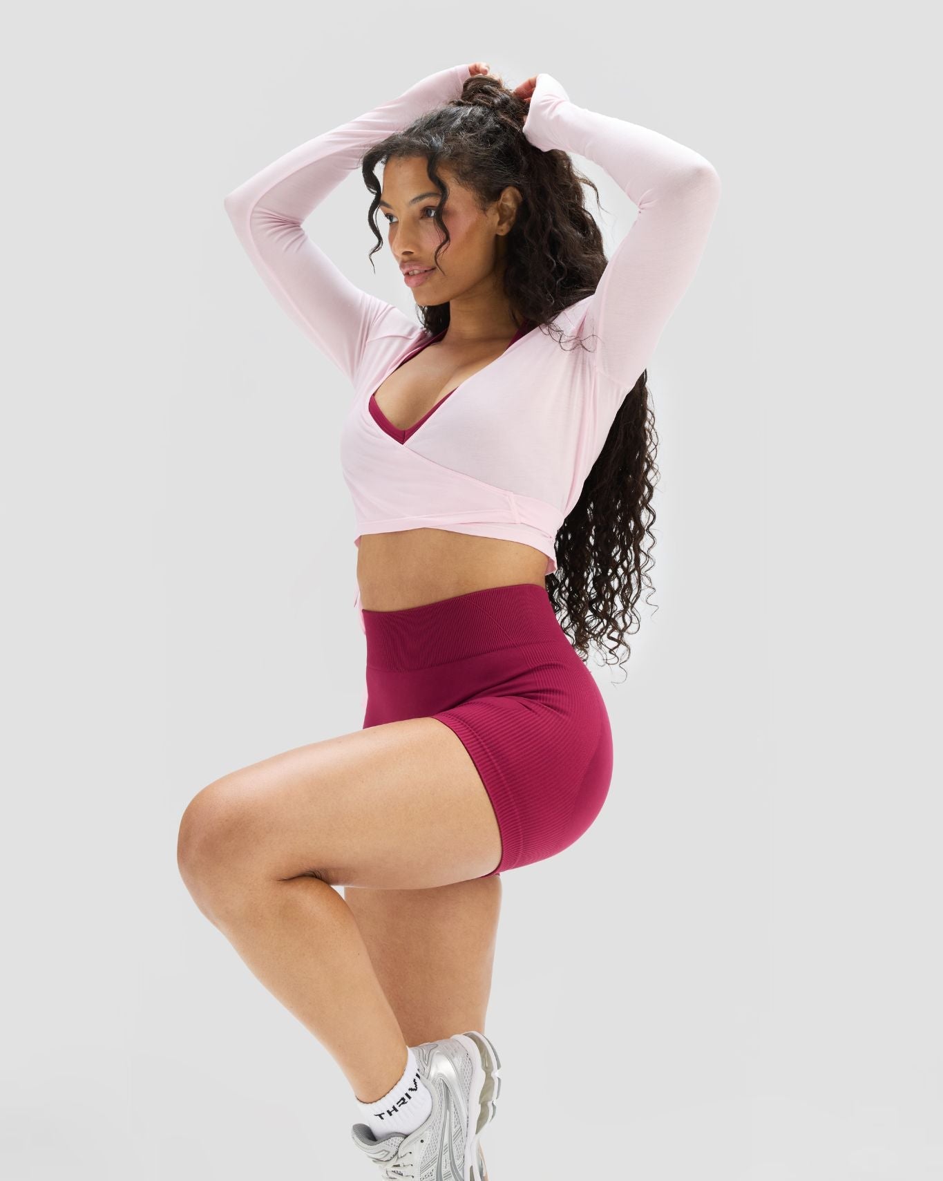 The Essential Collection Sheer Crop Wrap | Cherry Blossom
