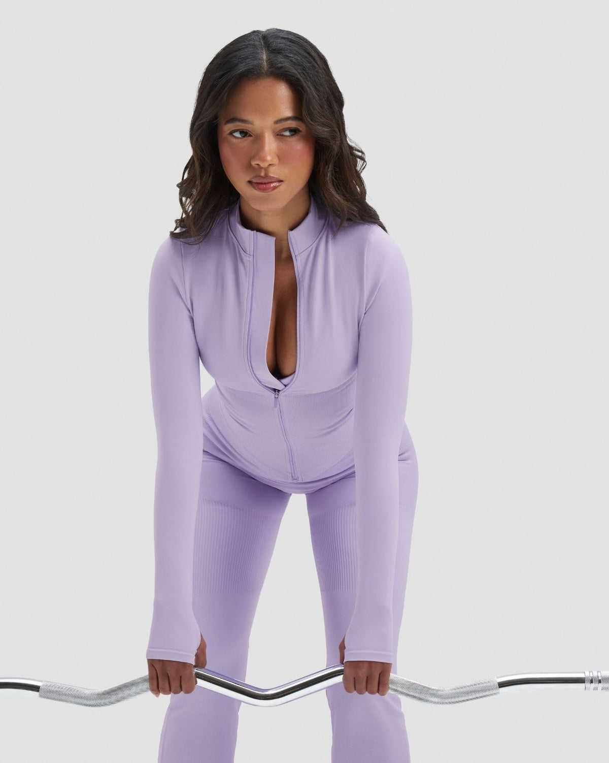 Elevate™ Compression Long Sleeve Jacket | Lilac
