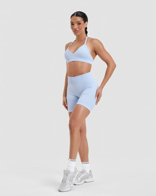 Elevate™ Sculpting Mid Waist Scrunch Shorts | Ice Blue