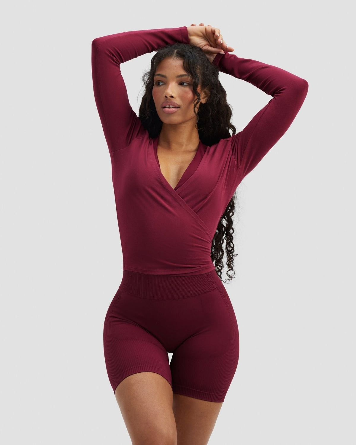 The Essential Collection Wrap Top | Cherry Berry