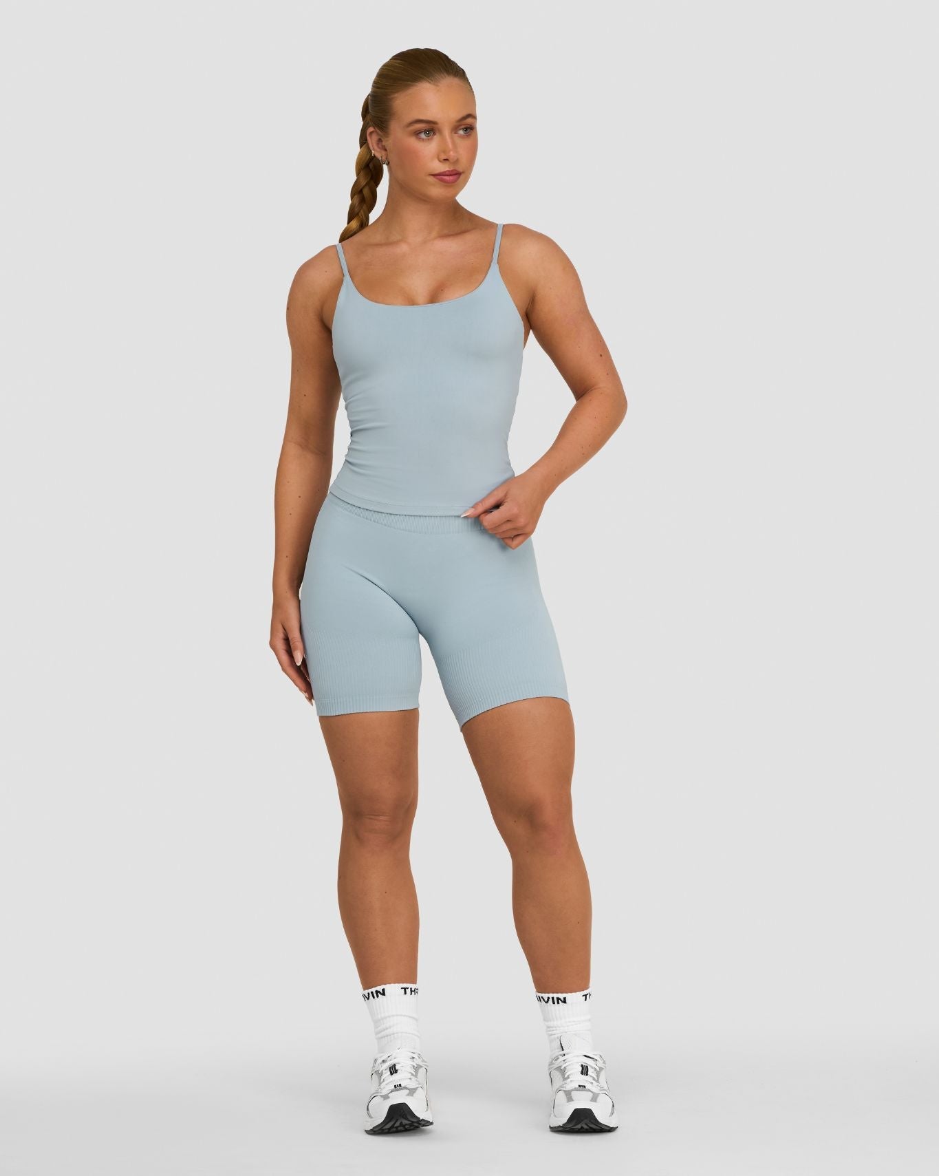 Elevate™ Sculpting Seamless Scoop Neck Cami | Blue Haze