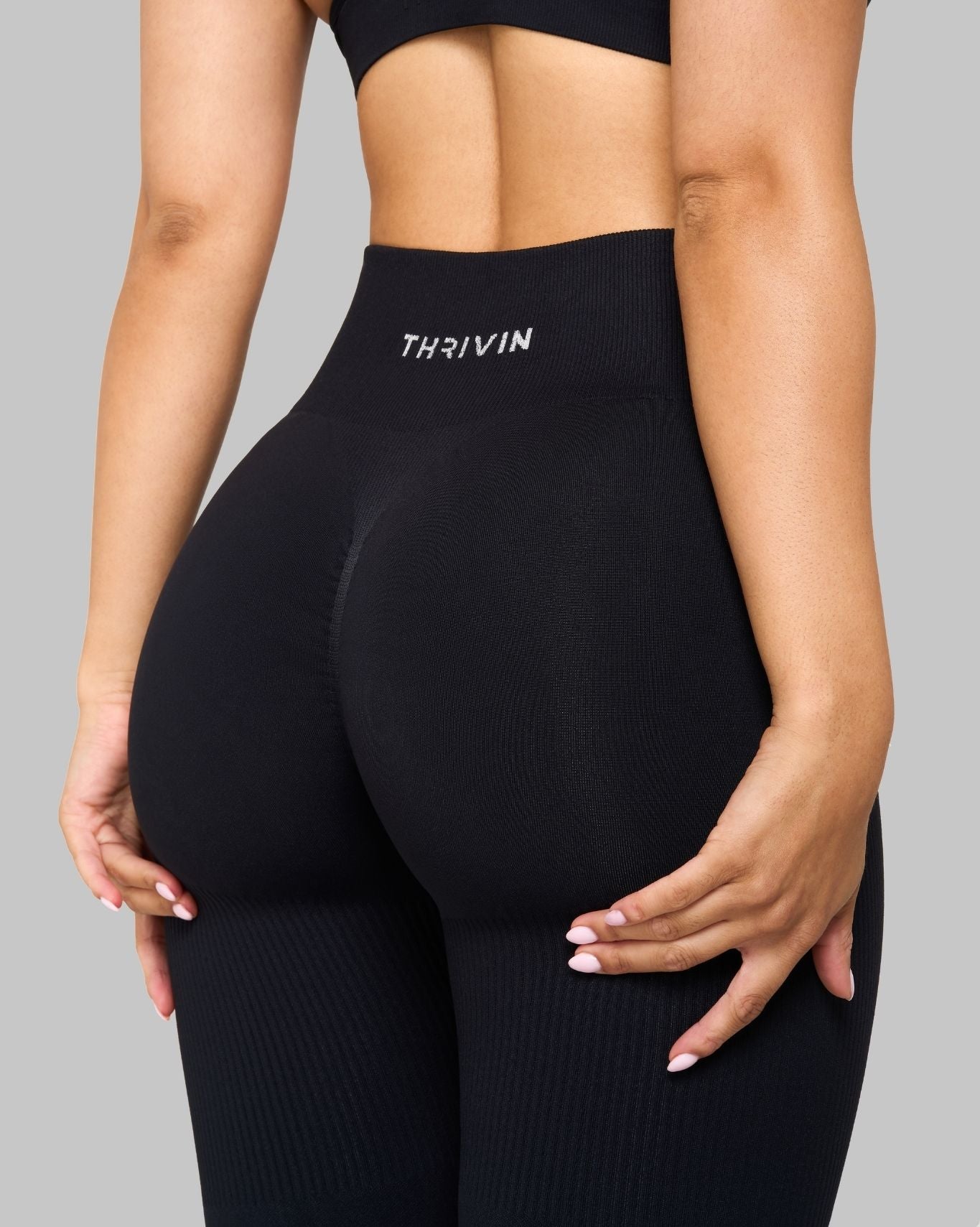 Elevate™ Sculpting High Waist Scrunch Leggings | Night Black