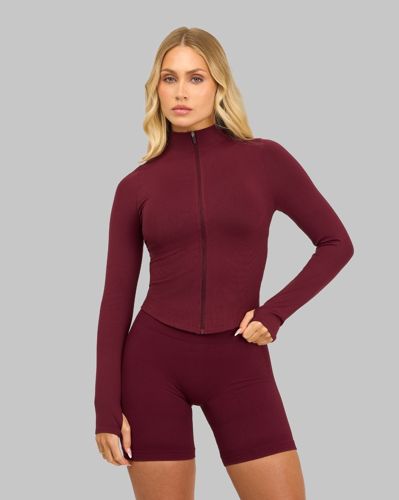 Elevate™ Sculpting Seamless Jacket | Cranberry