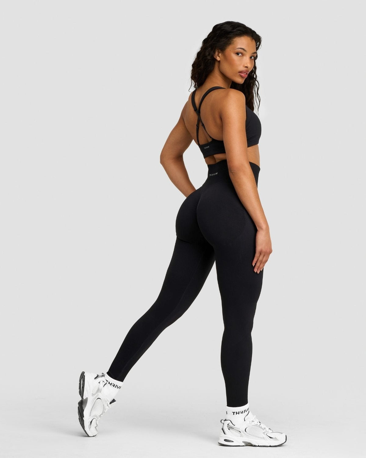 Elevate™ Sculpting High Waist Scrunch Leggings | Night Black