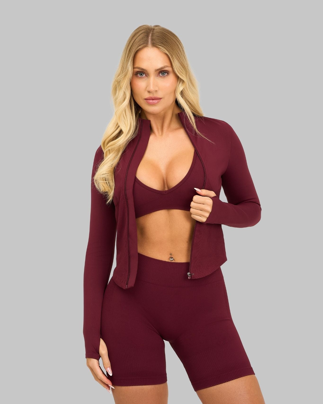Elevate™ Sculpting Seamless Jacket | Cranberry