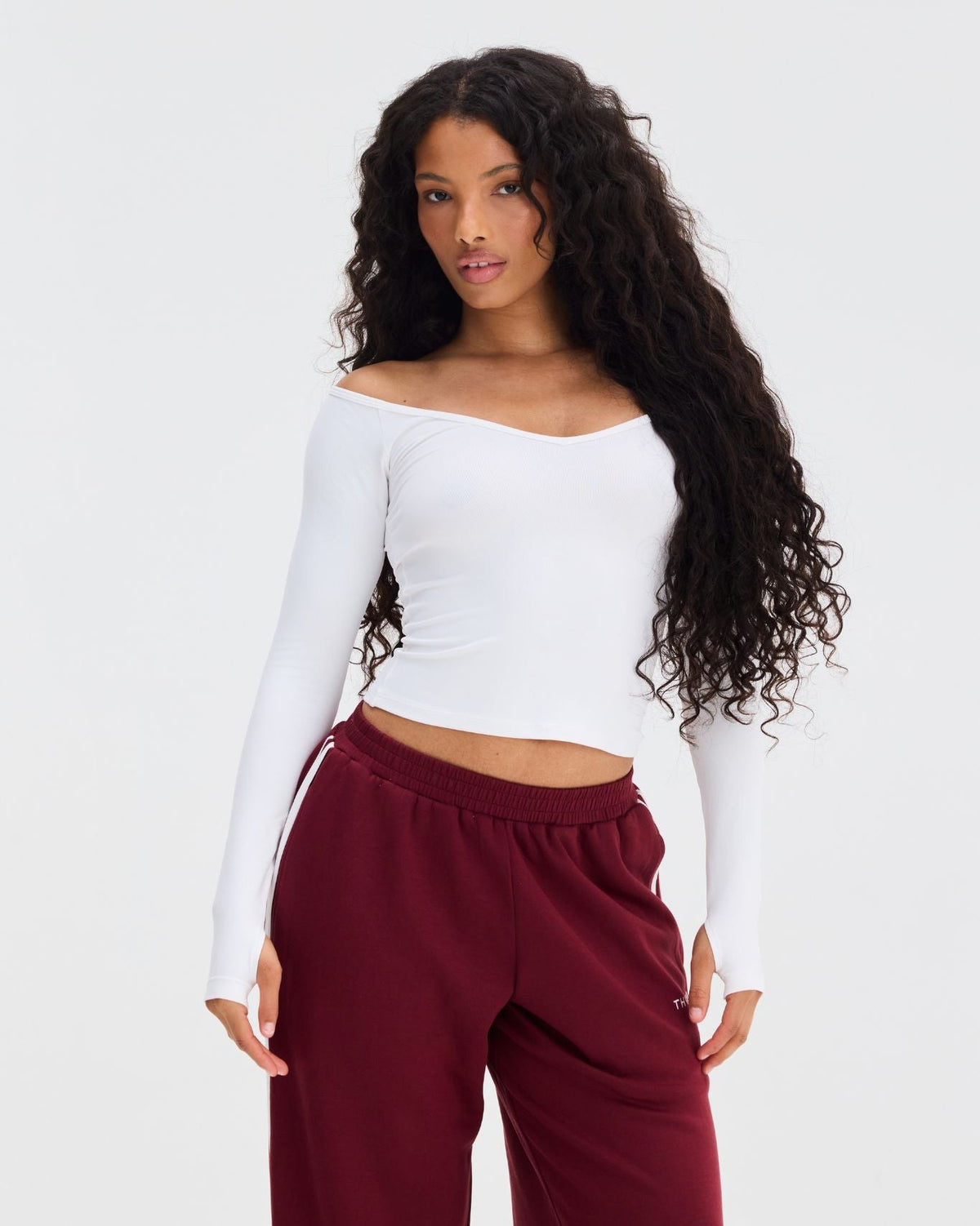 Elevate™ Sculpting Seamless V-Neck Top | White