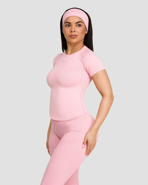 Elevate™ Compression T-Shirt | Cotton Pink