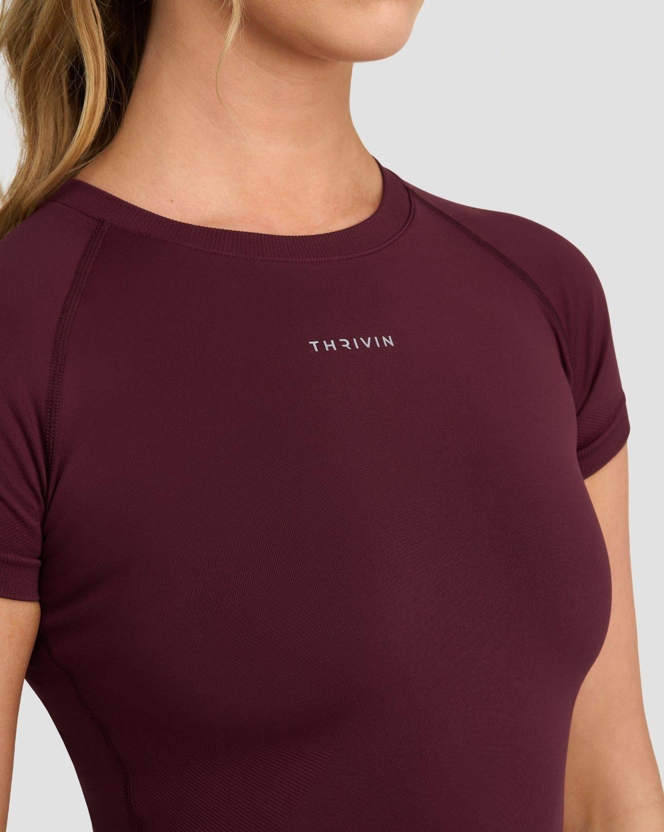 Elevate™ Compression T-Shirt | Merlot