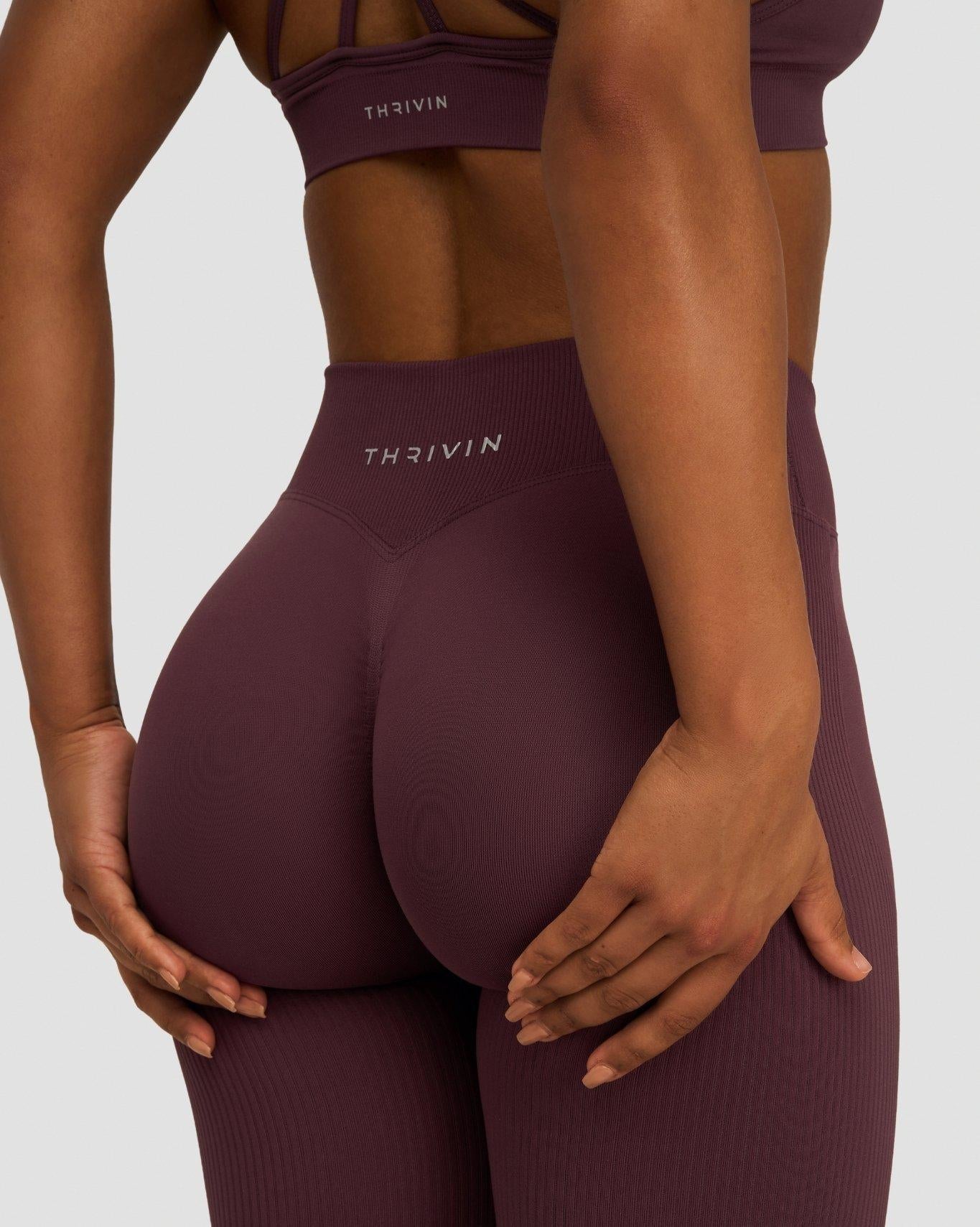 Elevate™ Sculpting Mid V-Waist Flare Leggings | Dark Mauve