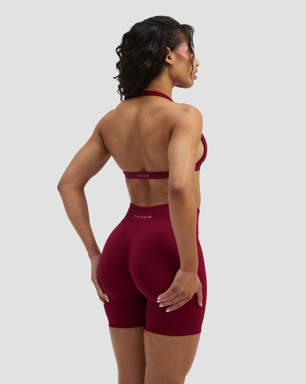 Elevate™ Sculpting Mid Waist Scrunch Shorts | Raspberry