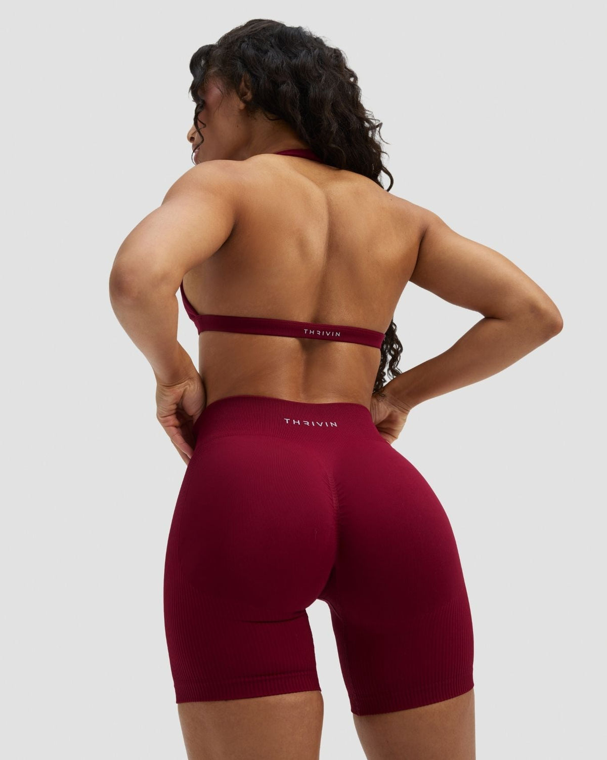 Elevate™ Sculpting Mid Waist Scrunch Shorts | Raspberry