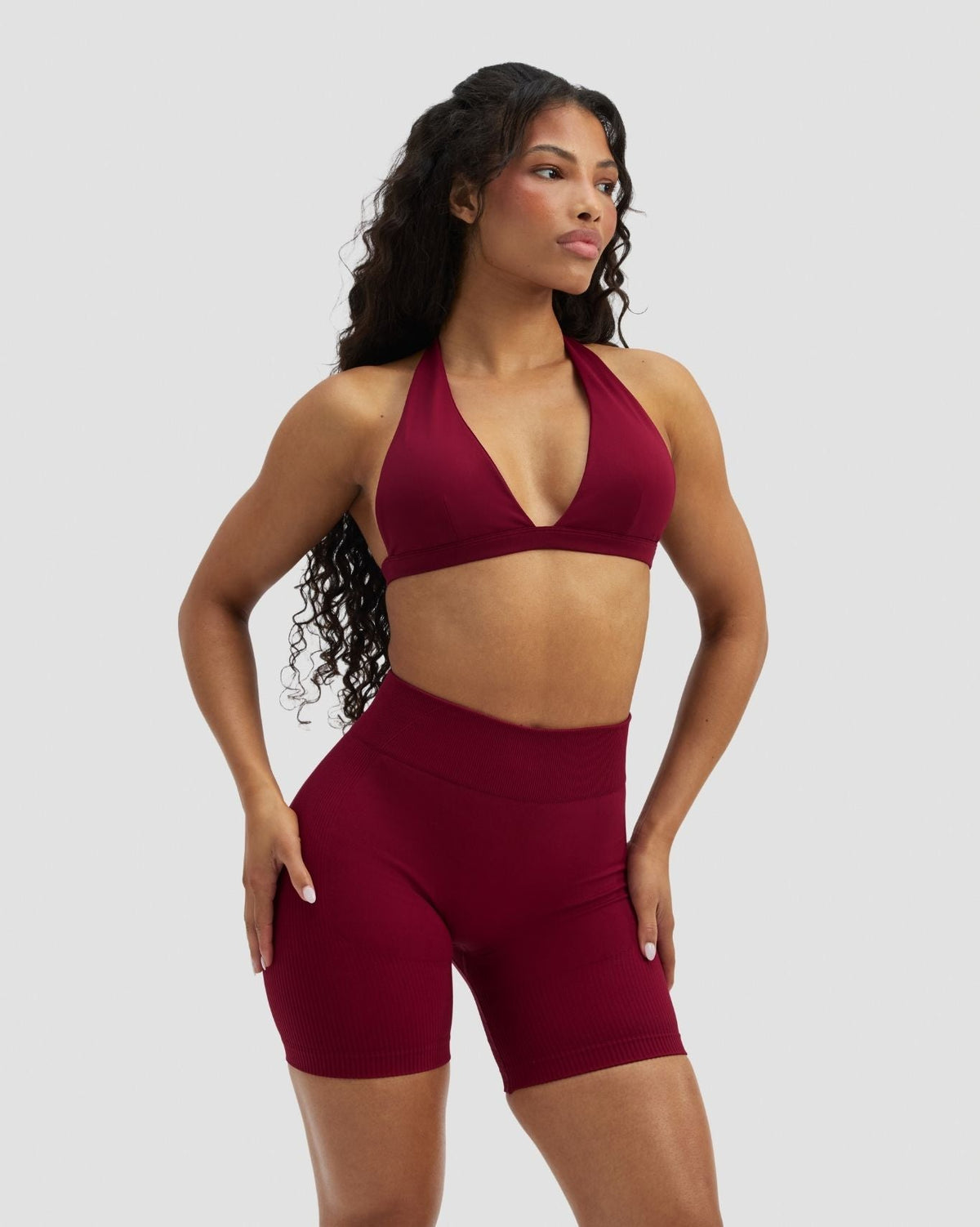 Elevate™ Sculpting Mid Waist Scrunch Shorts | Raspberry