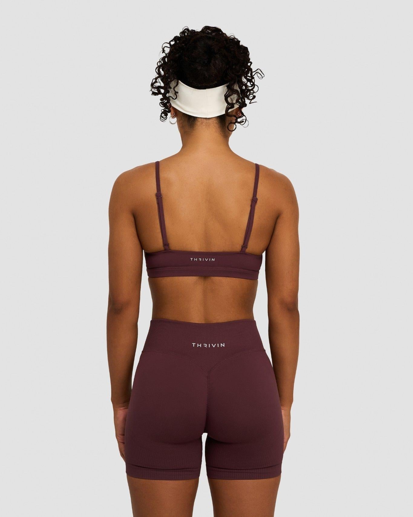 Elevate™ Sculpting Seamless Scoop Neck Bra | Dark Mauve