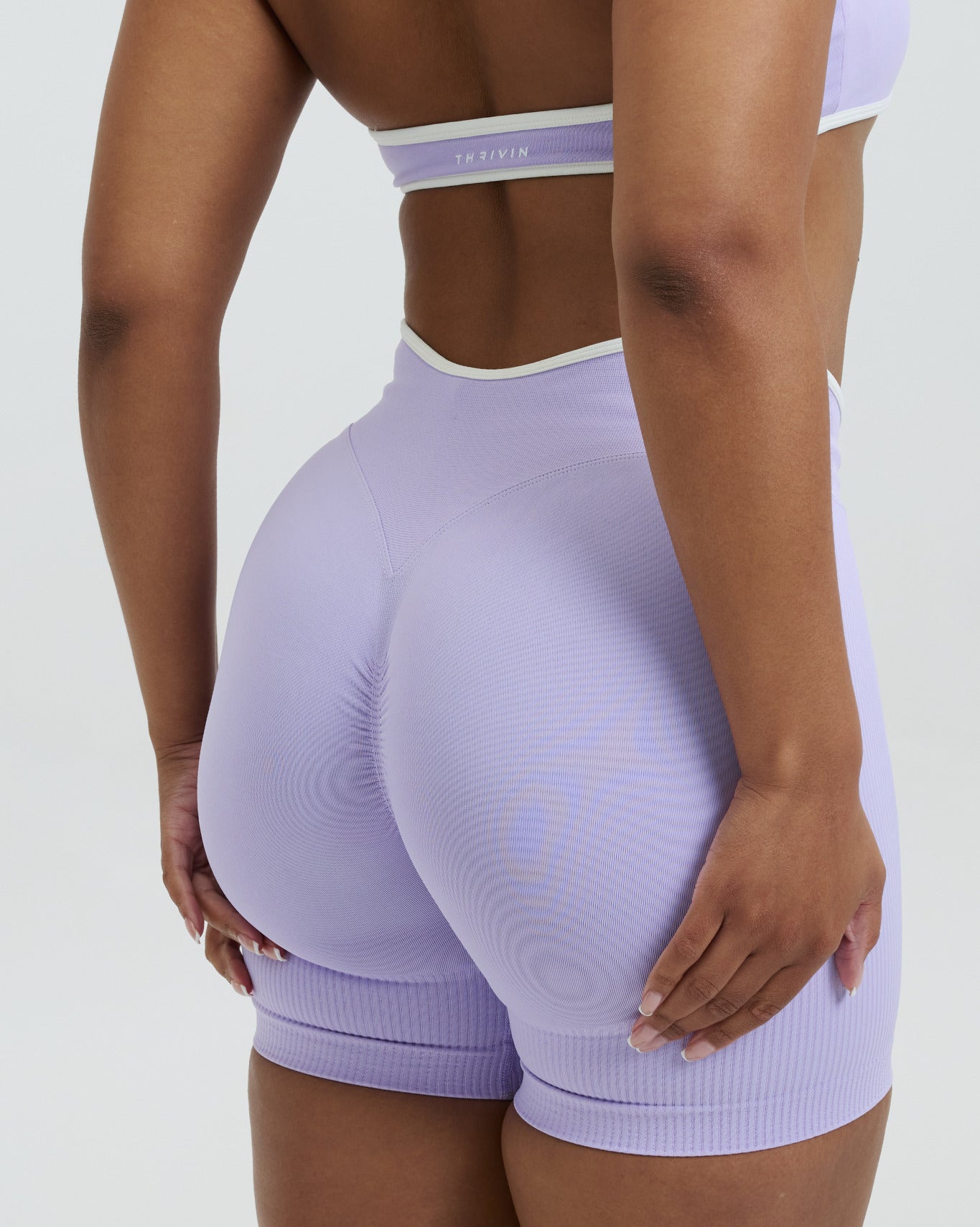 Elevate™ Outline Short Scrunch Shorts | Lilac